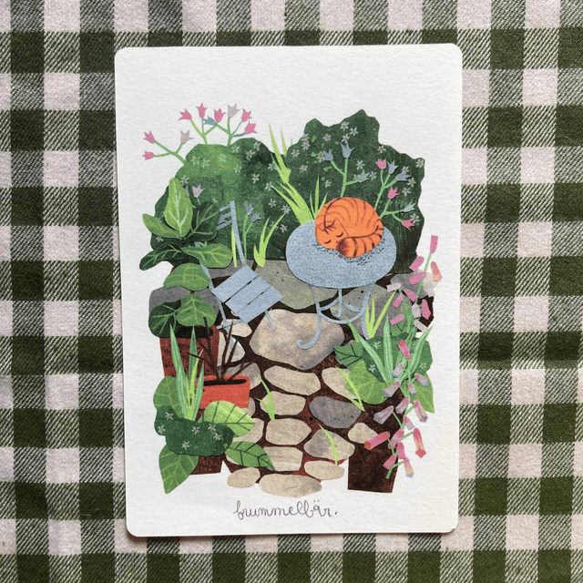 Carte postale "Jardin paisible"