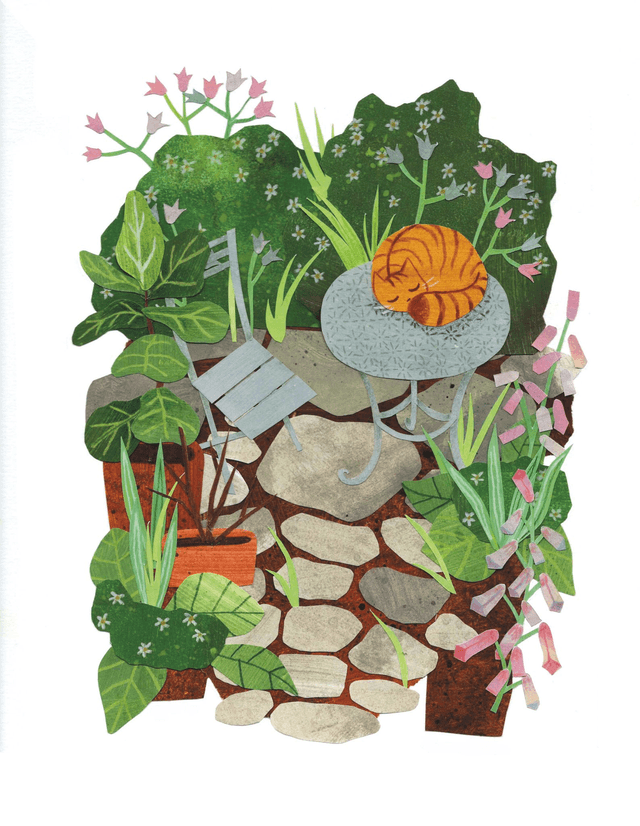 Carte postale "Jardin paisible"